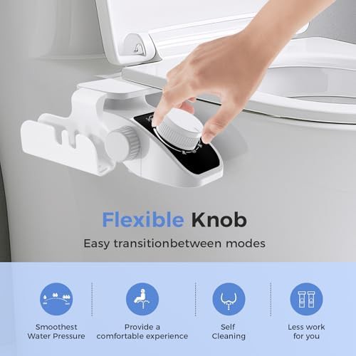 White bidet attachment with water softener filter — photo 4