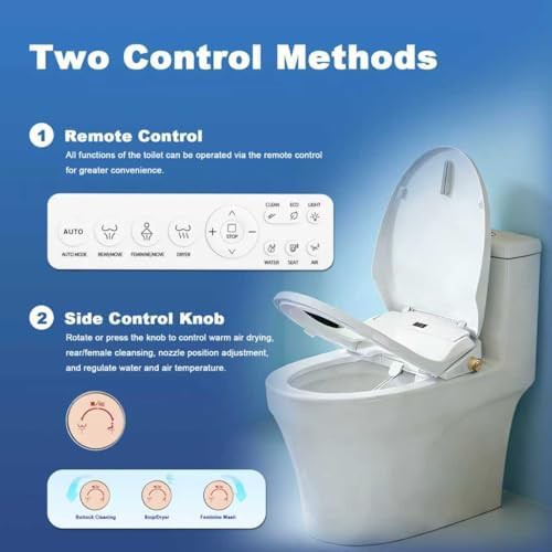Elongated electric bidet seat with wireless remote — photo 4