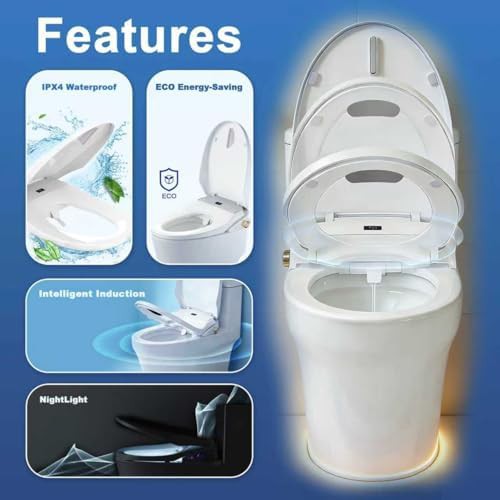 Elongated electric bidet seat with wireless remote — photo 5