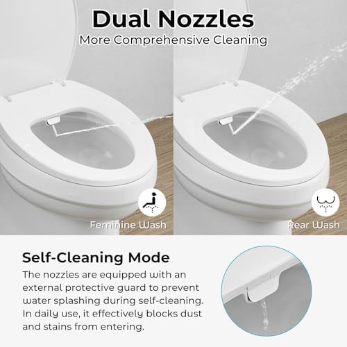 Round non-electric quiet close bidet seat — photo 3
