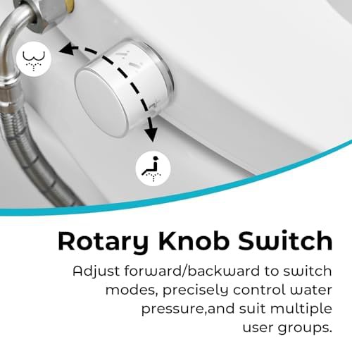 Round non-electric quiet close bidet seat — photo 4
