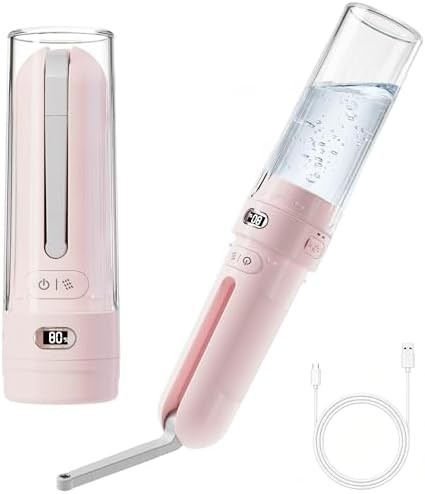 Pink rechargeable bidet for postpartum care