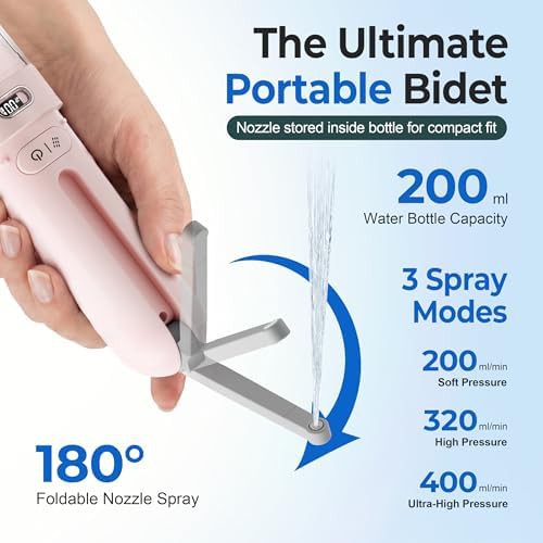 Pink rechargeable bidet for postpartum care — photo 5