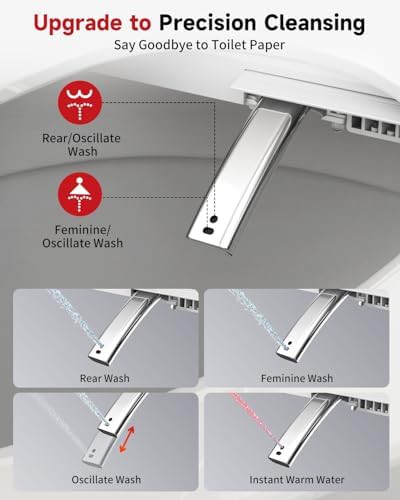 Smart elongated bidet seat with remote — photo 5