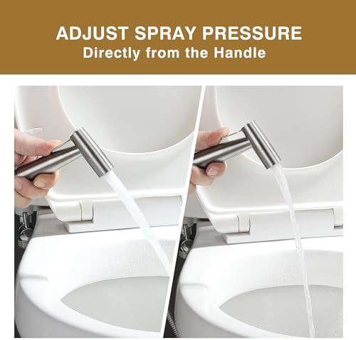 Brushed nickel four function bidet sprayer head — photo 3