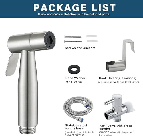 Handheld bidet sprayer with extra replacement head — photo 5