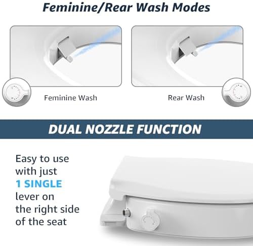 Round raised bidet toilet seat riser — photo 3