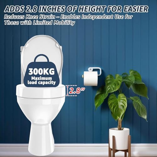 Round raised bidet toilet seat riser — photo 4