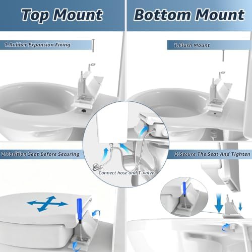 Round raised bidet toilet seat riser — photo 5