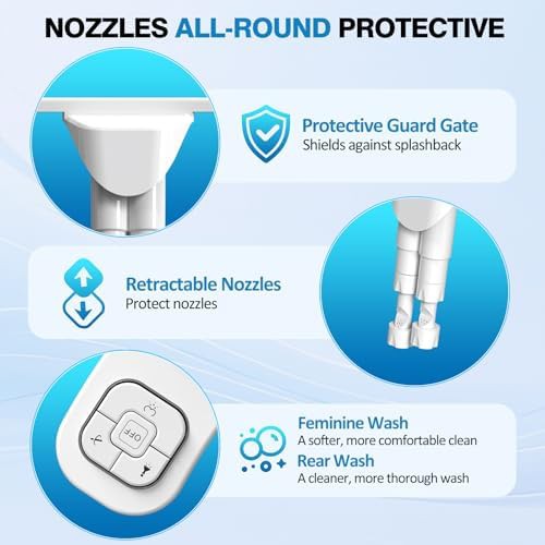 Dual nozzle non-electric bidet attachment with self-clean — photo 4