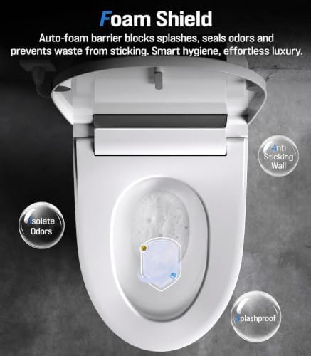 Smart Toilet with Foam Shield and Foot Sensor — photo 3