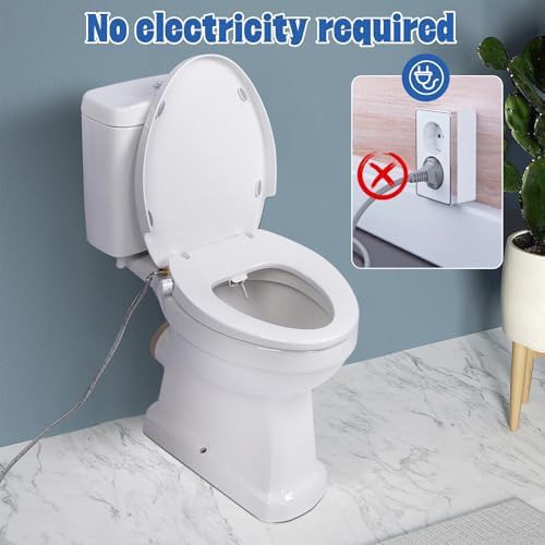Elongated non electric bidet toilet seat — photo 4