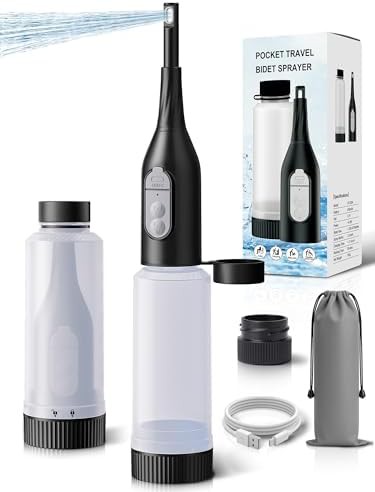 Black rechargeable electric peri bottle