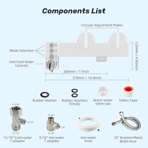 Blue stainless steel bidet attachment — photo 4