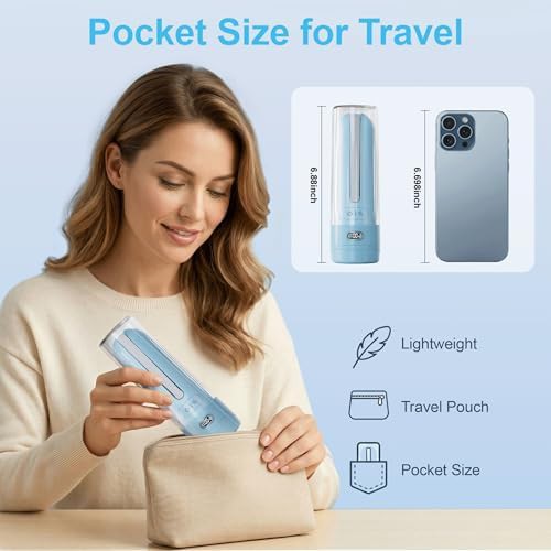 Sky blue electric portable travel bidet — photo 4