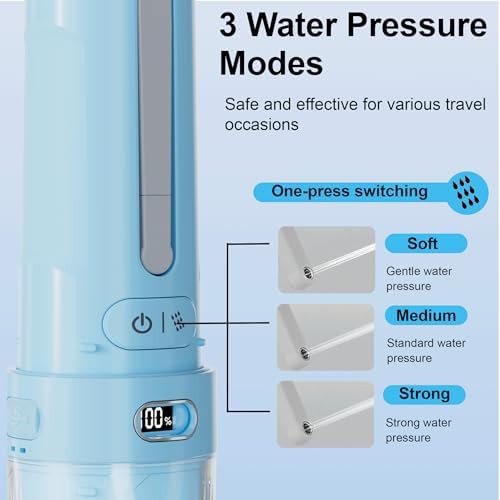 Sky blue electric portable travel bidet — photo 5
