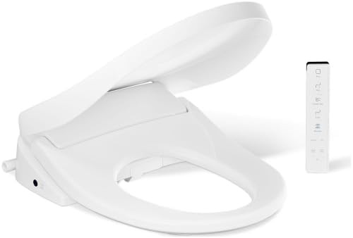 Round front electric bidet toilet seat