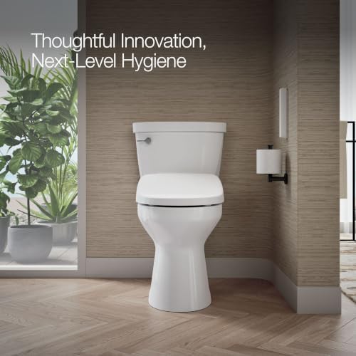 White elongated electric bidet toilet seat — photo 5