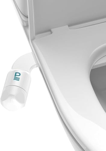 Slim white bidet with self cleaning dual nozzles