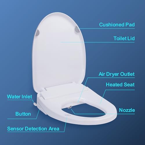 Electric heated bidet seat for elongated toilets — photo 5