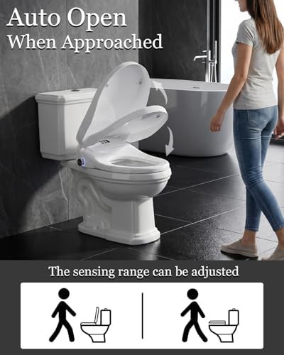 Round electric bidet with bubble foam shield — photo 3