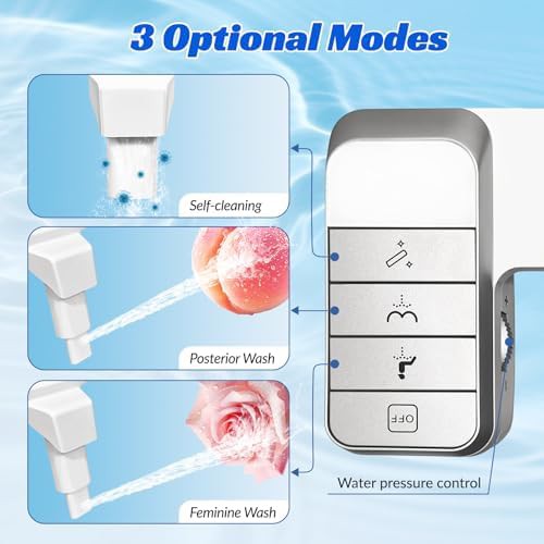 Cold water dual nozzle bidet attachment — photo 3