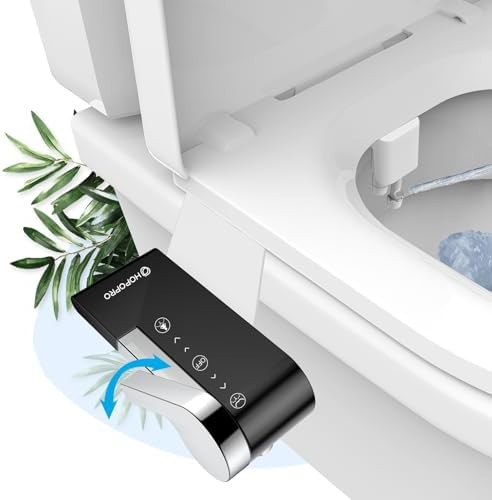 Ultra-slim non-electric bidet attachment