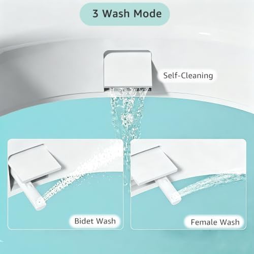 Round bidet toilet seat riser with three modes — photo 3