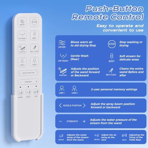 Ultra slim electric heated bidet seat — photo 5