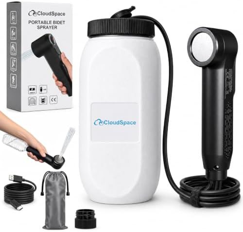 Portable electric bidet with 2.5L tank