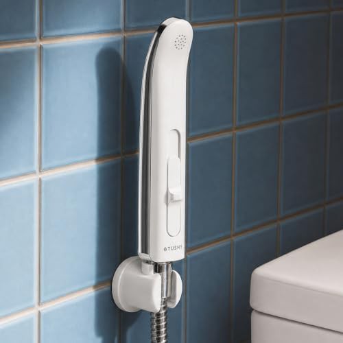Handheld bidet sprayer for toilet in stainless steel