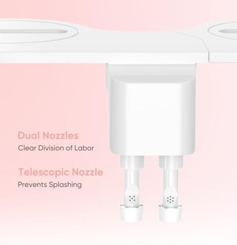 Dark gray slim bidet with stainless inlet — photo 3