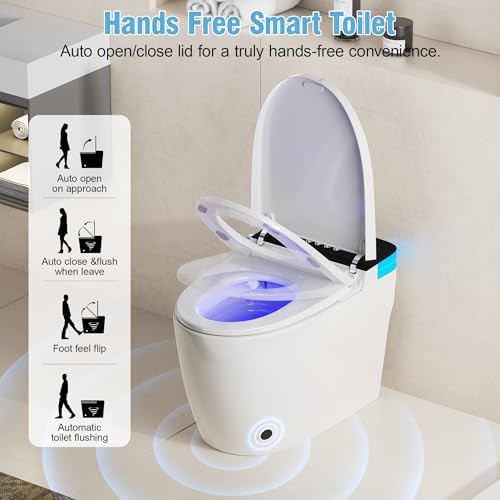 Smart elongated one piece bidet toilet — photo 5