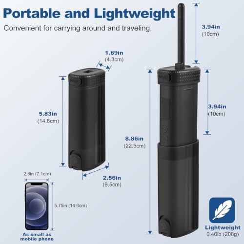 Portable electric travel bidet in black — photo 3