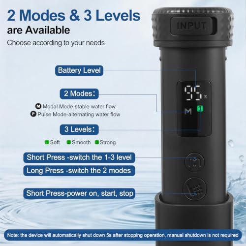 Portable electric travel bidet in black — photo 4