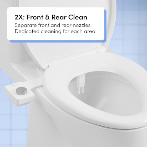 Fresh dual nozzle cool water bidet with silver knob — photo 3