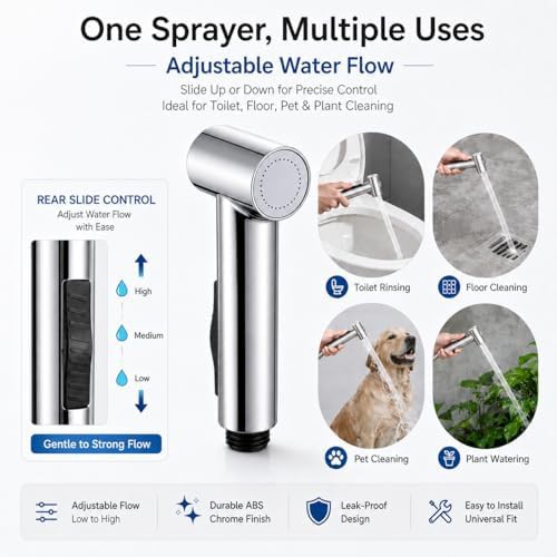 Handheld toilet bidet sprayer with magnetic mount — photo 5