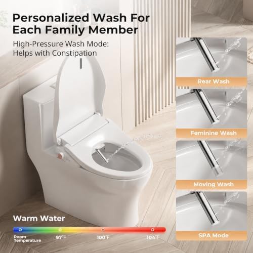 Elongated electric bidet with heated seat — photo 4