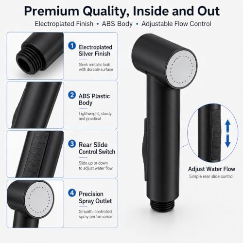 Handheld bidet sprayer with magnetic wall holder — photo 5