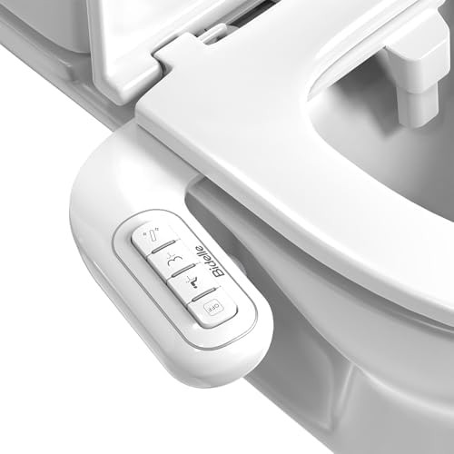 Ultra slim self-cleaning dual nozzle bidet attachment