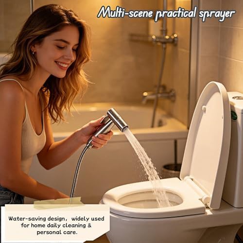 Stainless steel sprayer with ergonomic thumb control — photo 4