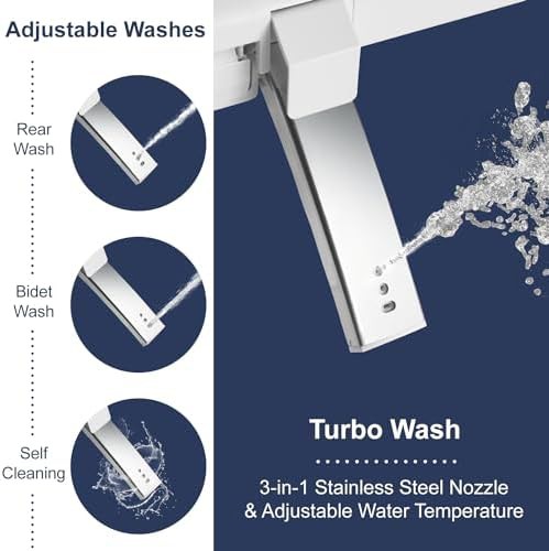 Smart heated bidet seat for round toilets — photo 4