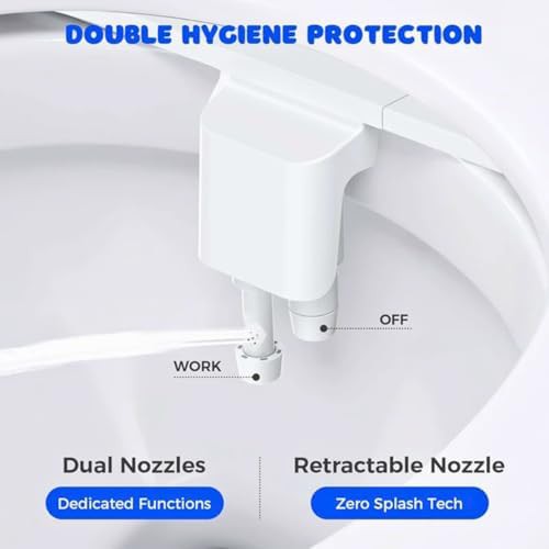 Non-electric bidet attachment with dual nozzles — photo 5