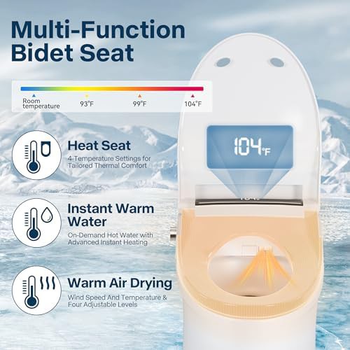 Voice control heated bidet toilet seat — photo 4