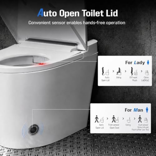 Elongated Smart Toilet with Auto Lid — photo 3