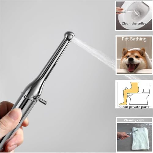 Brass handheld bidet sprayer with mixer — photo 4