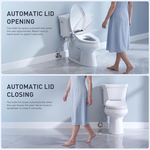 Elongated bidet seat with auto open lid — photo 3
