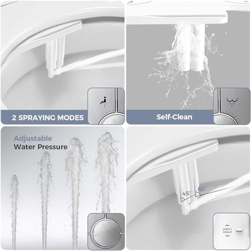 Self-cleaning dual nozzle bidet attachment — photo 3