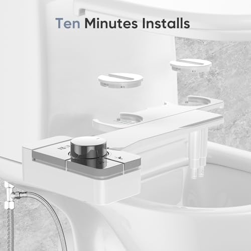 Self-cleaning dual nozzle bidet attachment — photo 4