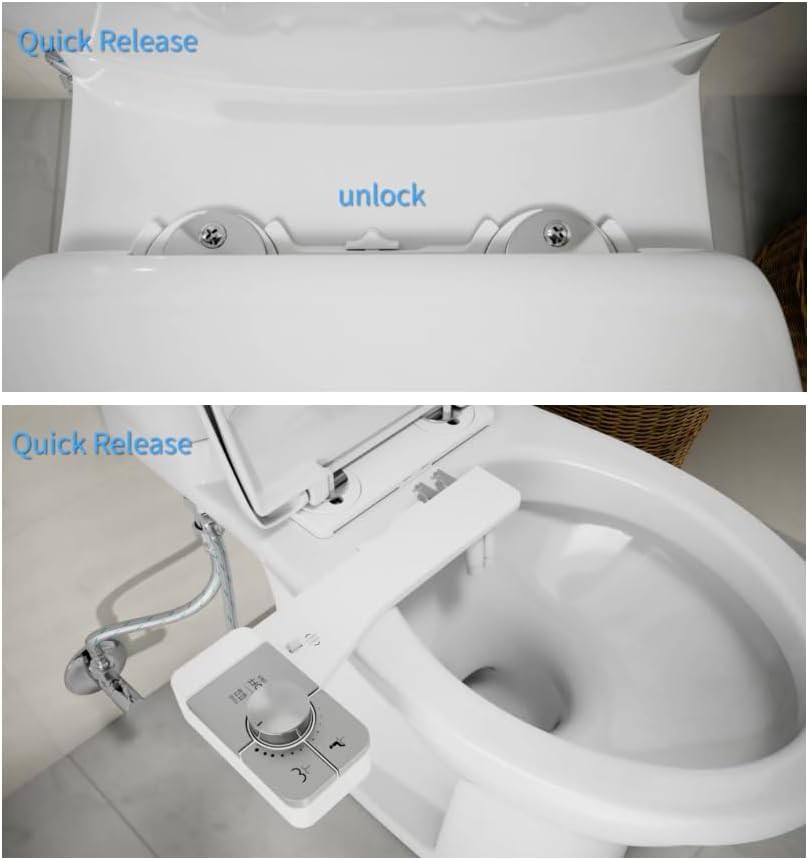 Self-cleaning dual nozzle bidet attachment — photo 5
